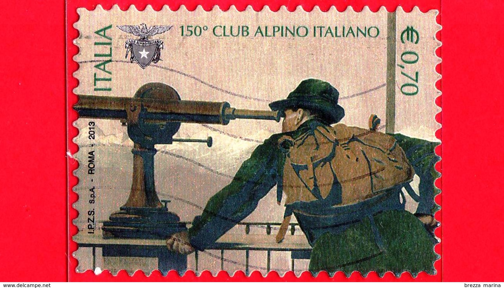 ITALIA - Usato - 2013 - 150º Anniversario Della Fondazione Del Club Alpino Italiano - CAI - 0,70 &euro; - 2011-20: Usati