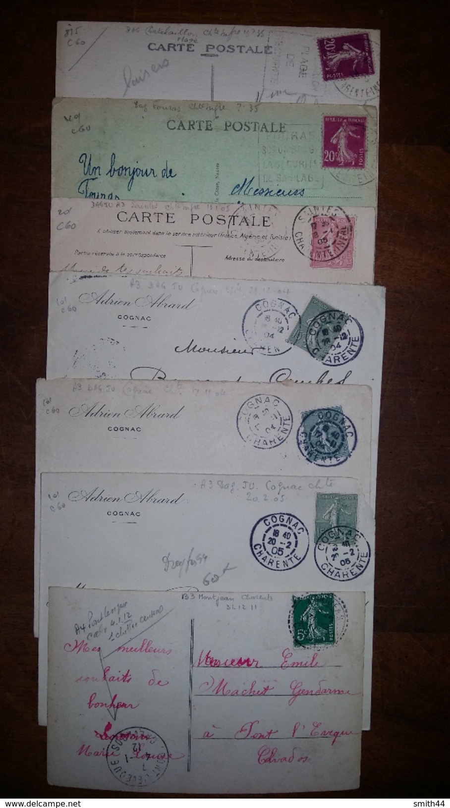 Marcophilie - Poitou Charente - Deux sèvres - Charente inférieure - Lot de 88 lettres