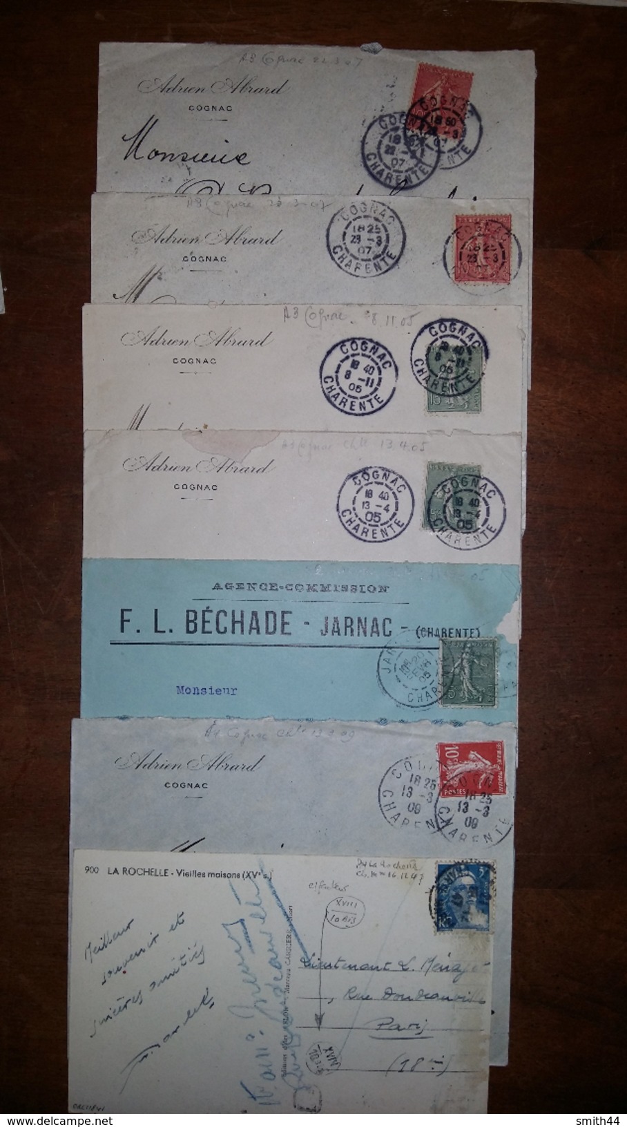 Marcophilie - Poitou Charente - Deux sèvres - Charente inférieure - Lot de 88 lettres