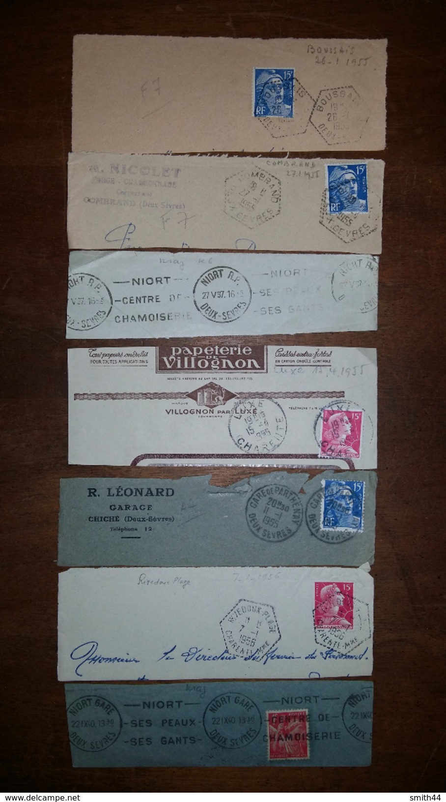 Marcophilie - Poitou Charente - Deux sèvres - Charente inférieure - Lot de 88 lettres