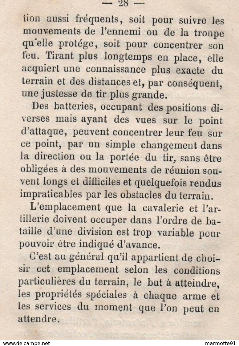 OBSERVATIONS 1867 INSTRUCTION COMBAT ORDONNANCE 1832 ARMEE EMPIRE NAPOLEON III - Français