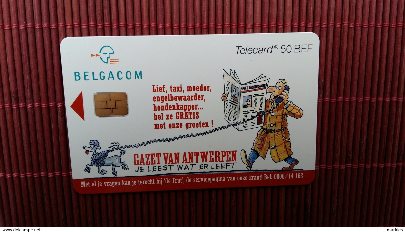 Phonecard Gazet Van Antwerpen  Used - With Chip