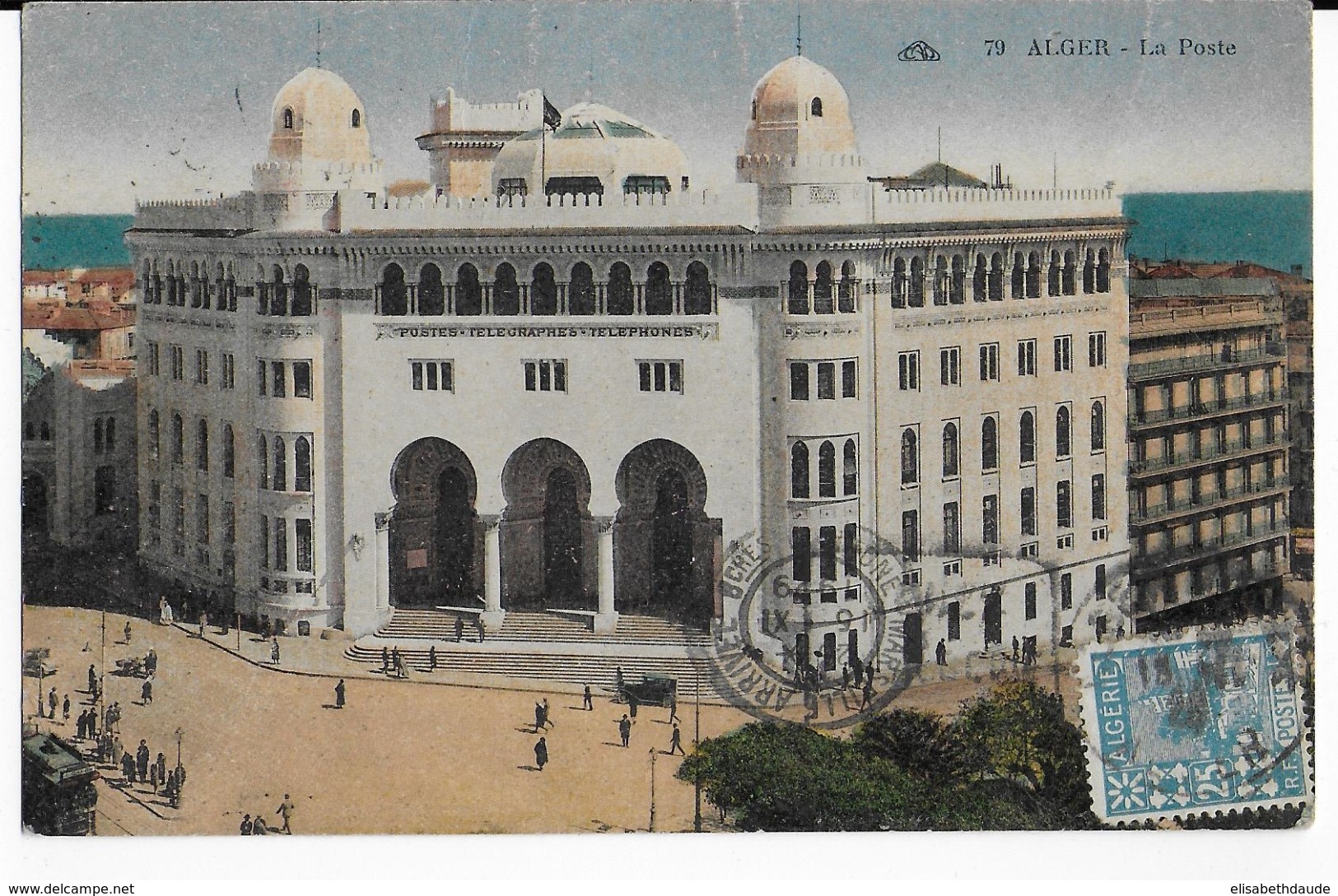 ALGERIE - 1930 - CENTENAIRE De L'ALGERIE - CARTE Avec DAGUIN De ALGER BOURSE => MARSEILLE - Covers & Documents