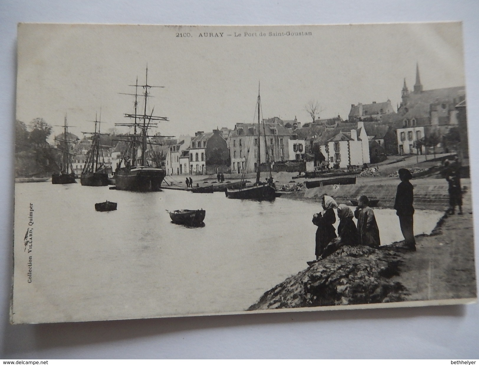 CPA - 56 - AURAY - LE PORT DE SAINT GOUSTAN - BATEAU - ANIMEE -  R275 - Auray