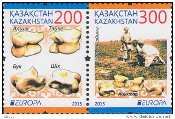 Kz 905-906 Zd Kazakhstan Kasachstan 2015  Europe Stamps Old Toys M - 2015