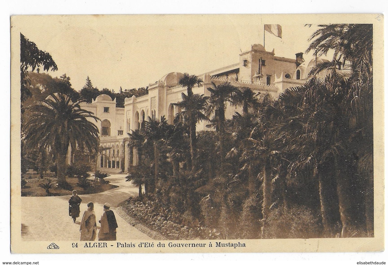ALGERIE - 1927 - CARTE Avec OBLITERATION De La 4° CONFERENCE NORD-AFRICAINE à ALGER (IND 5) - Briefe U. Dokumente