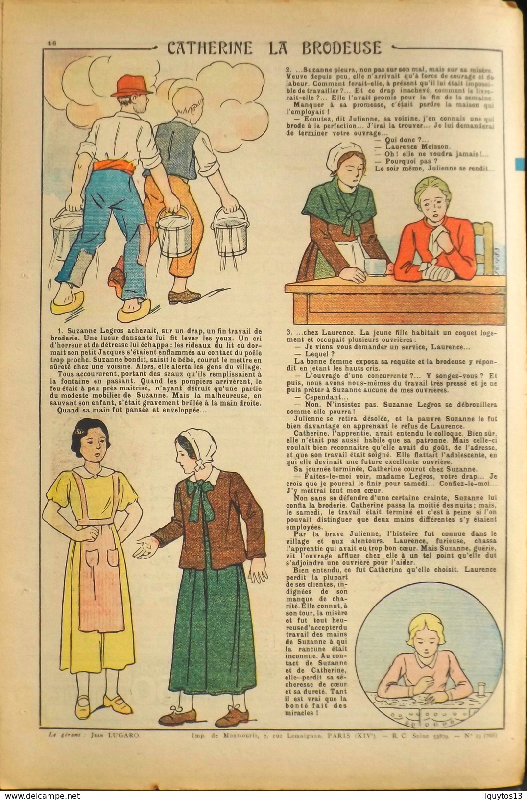 LISETTE - Journal Des Fillettes - N° 13 - Seizième Année - Dimanche 29 Mars 1936 - En BE - Lisette