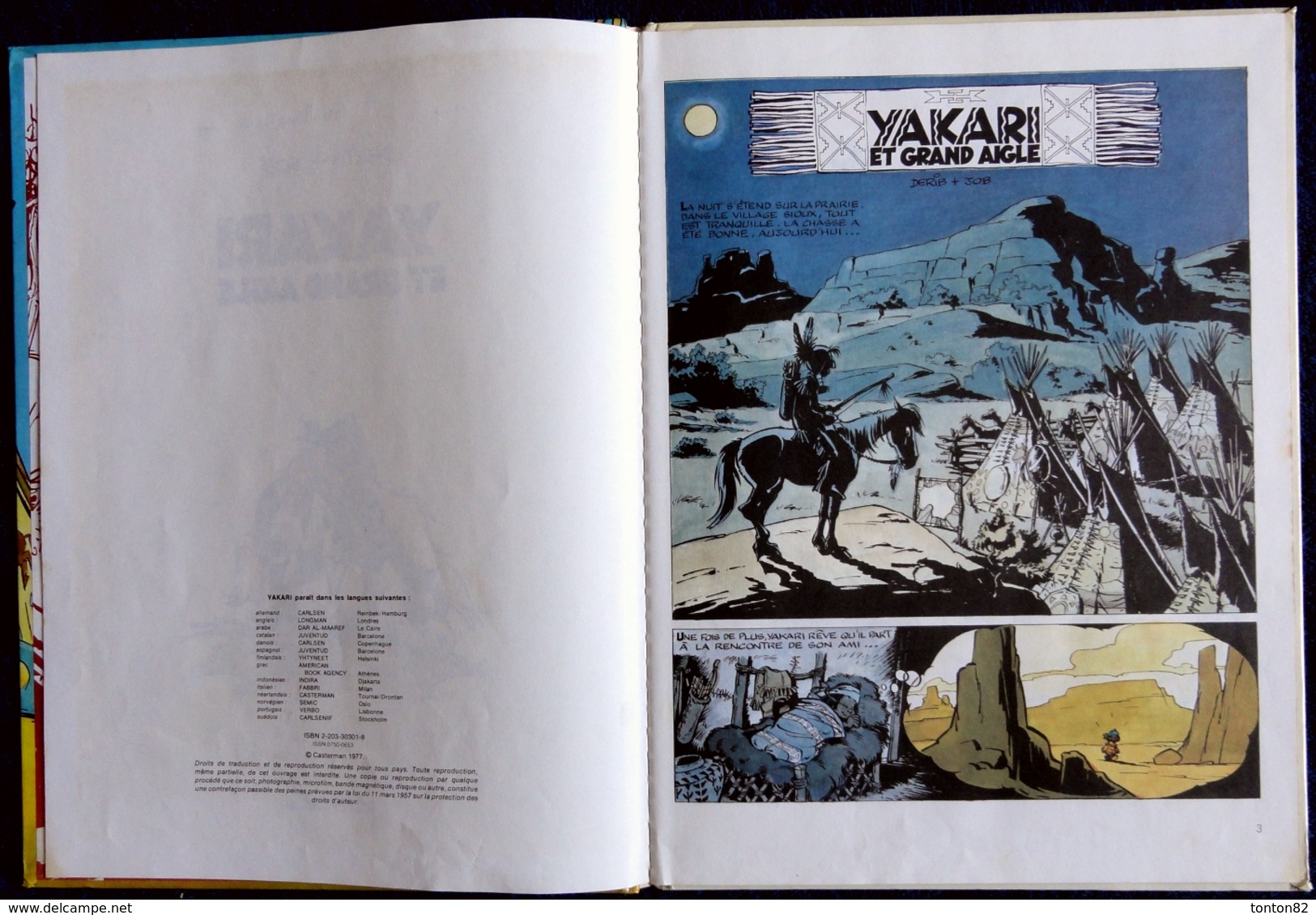 Derib + Job - YAKARI - N° 1 - Yakari Et Grand Aigle - Casterman  . - Yakari