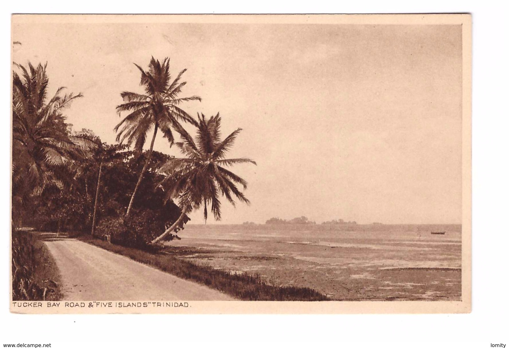 Trinidad Tucker Bay Road & Five Islands Cpa Carte Non Voyagée - Trinidad