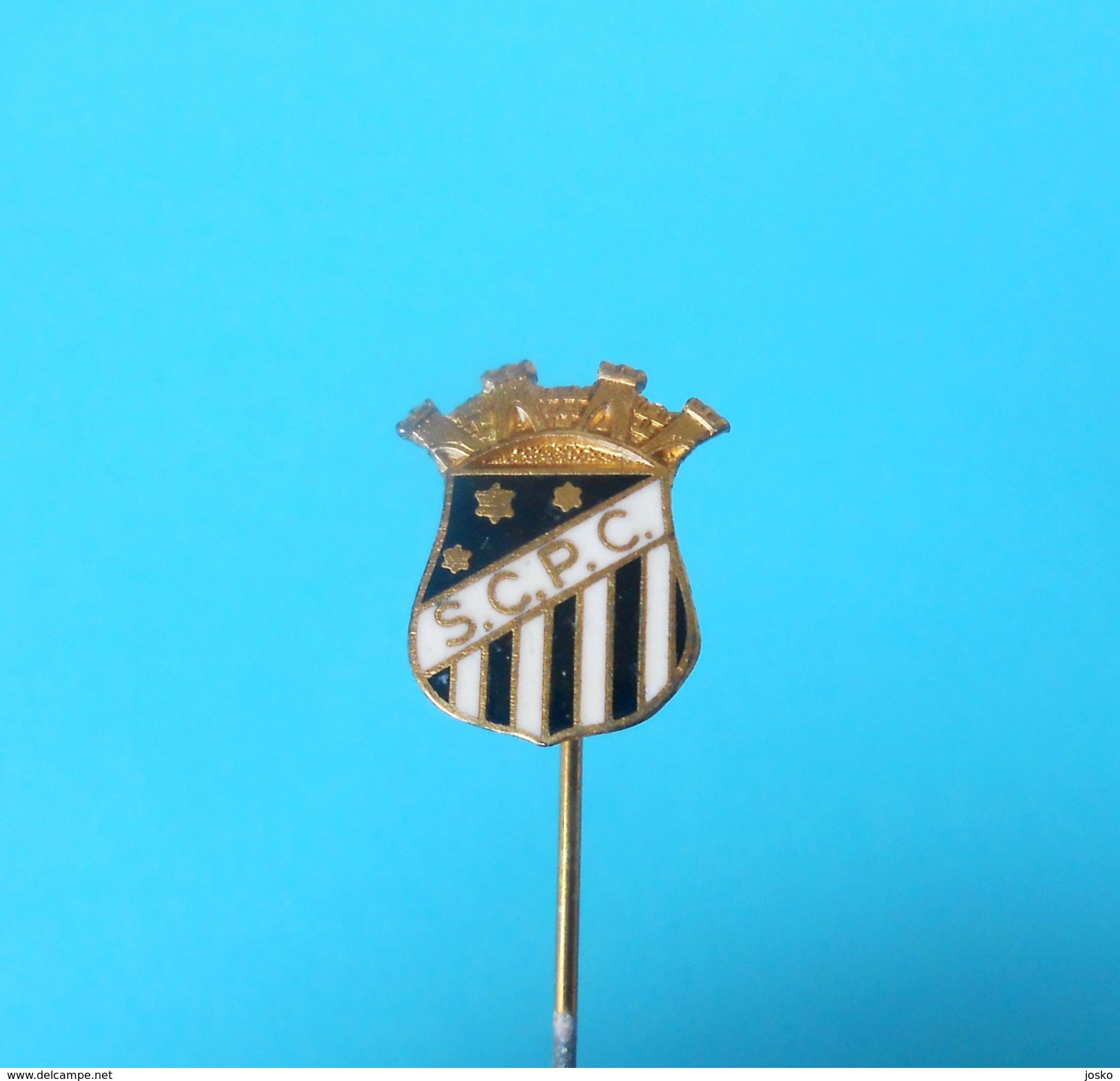 SC PENALVA Do CASTELO - Portugal Football Soccer Club Old Enamel Pin Badge Fussball Futebol Clube Calcio Anstecknadel - Football