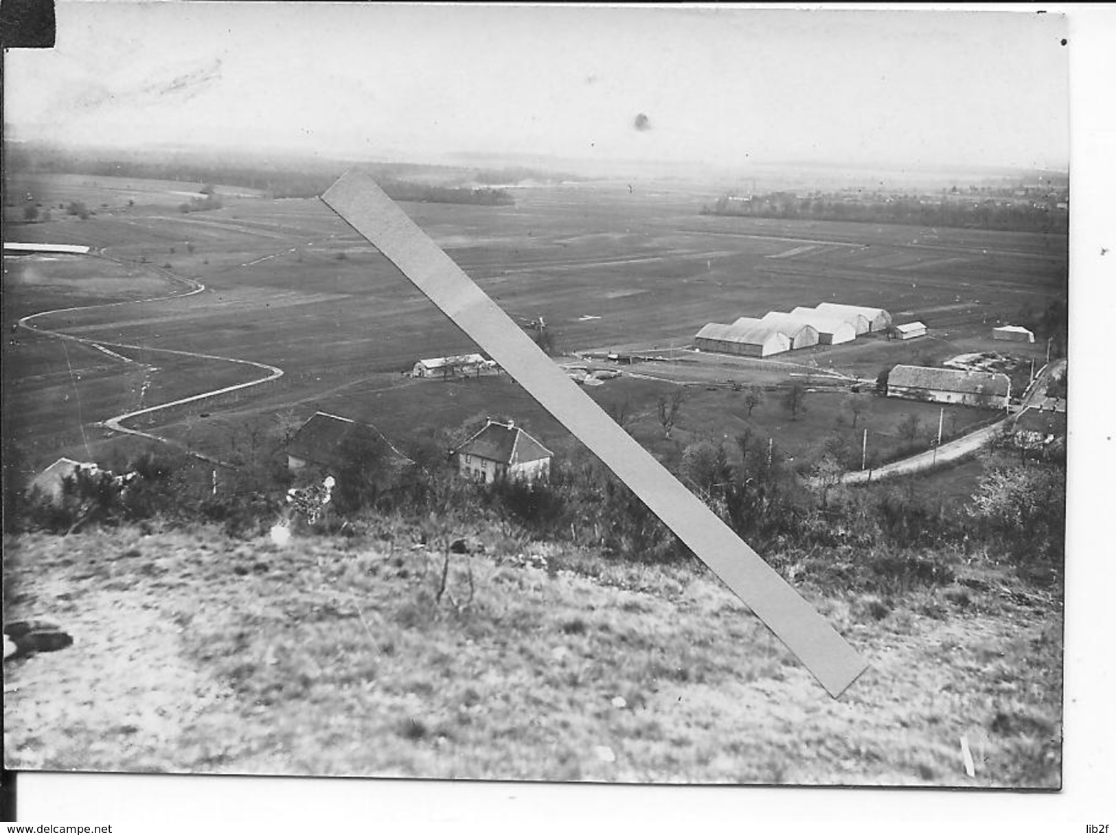 Vue D'un Terrain D'aviation Français Hangars Bessonnaux 1 Photo 1914-1918 14-18 Ww1 - War, Military