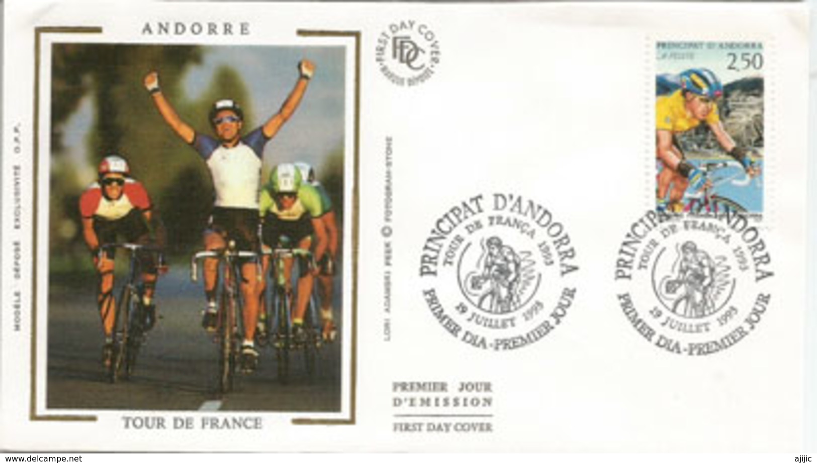 ANDORRA.TOUR DE FRANCE 1993:15 & 16 Ième étape:Perpignan - Andorre-Pal. Andorre - Saint-Lary-Soulan.FDC - Ciclismo