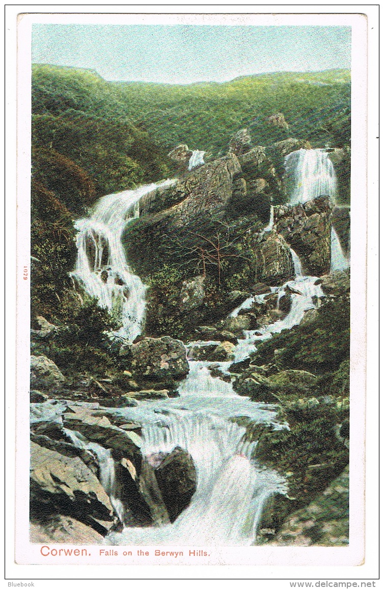 RB 1145 - Early Peacock Postcard - Corwen Denbighshire Wales - Falls On The Berwyn Hills - Denbighshire