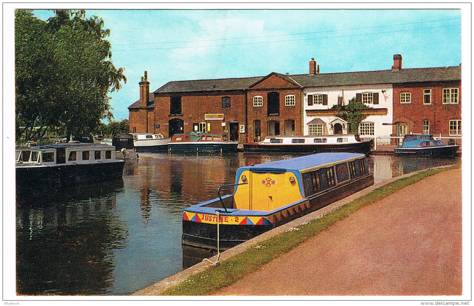 RB 1146 -  Postcard - Fradley Junction Trent &amp; Mersey Canal Near Lichfield Staffordshire - Narrow Boats - Otros & Sin Clasificación