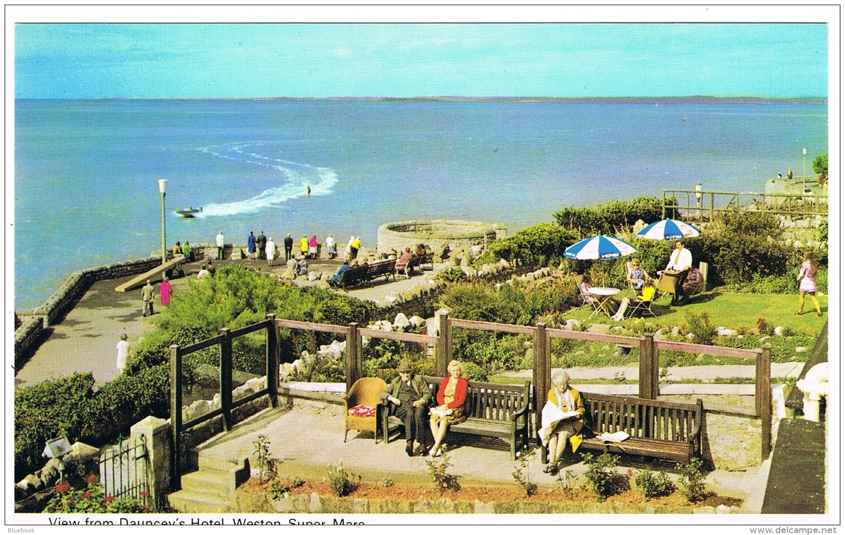 RB 1147 -  2 Postcards - Views From Dauncey's Hotel Weston-super-Mare - Somerset - Weston-Super-Mare