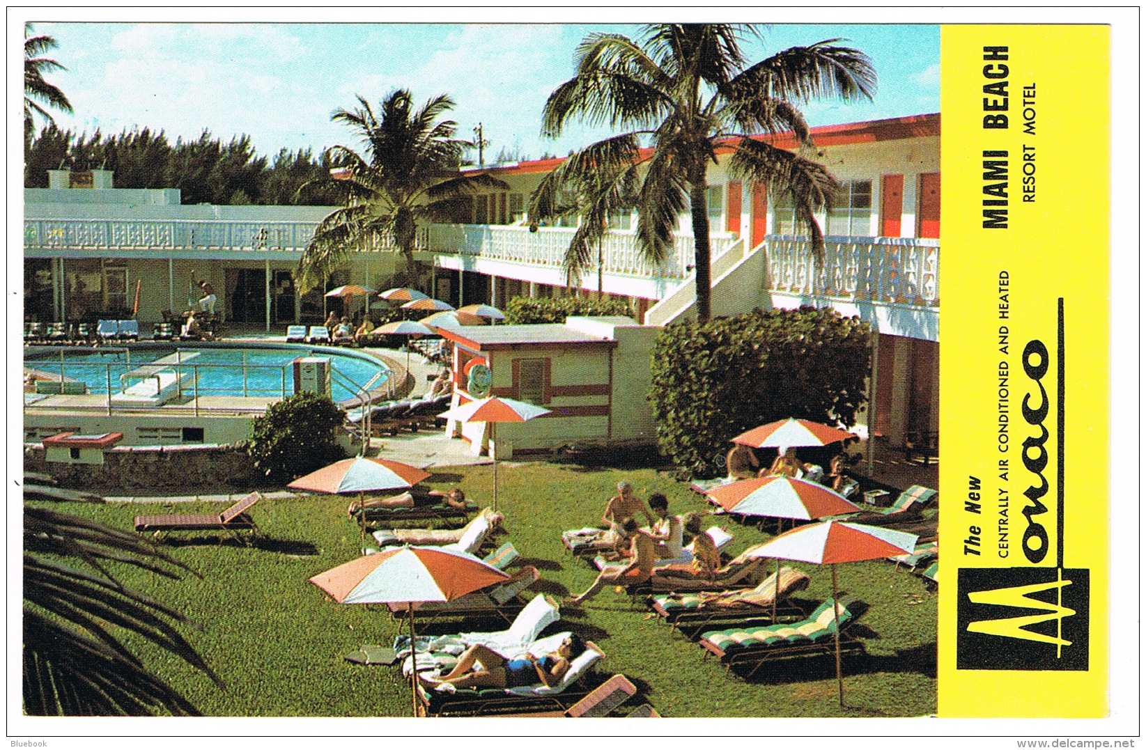 RB 1147 -  USA Advertising Postcard - Monaco Resort Motel &amp; Swimming Pool - Miami Florida - Miami