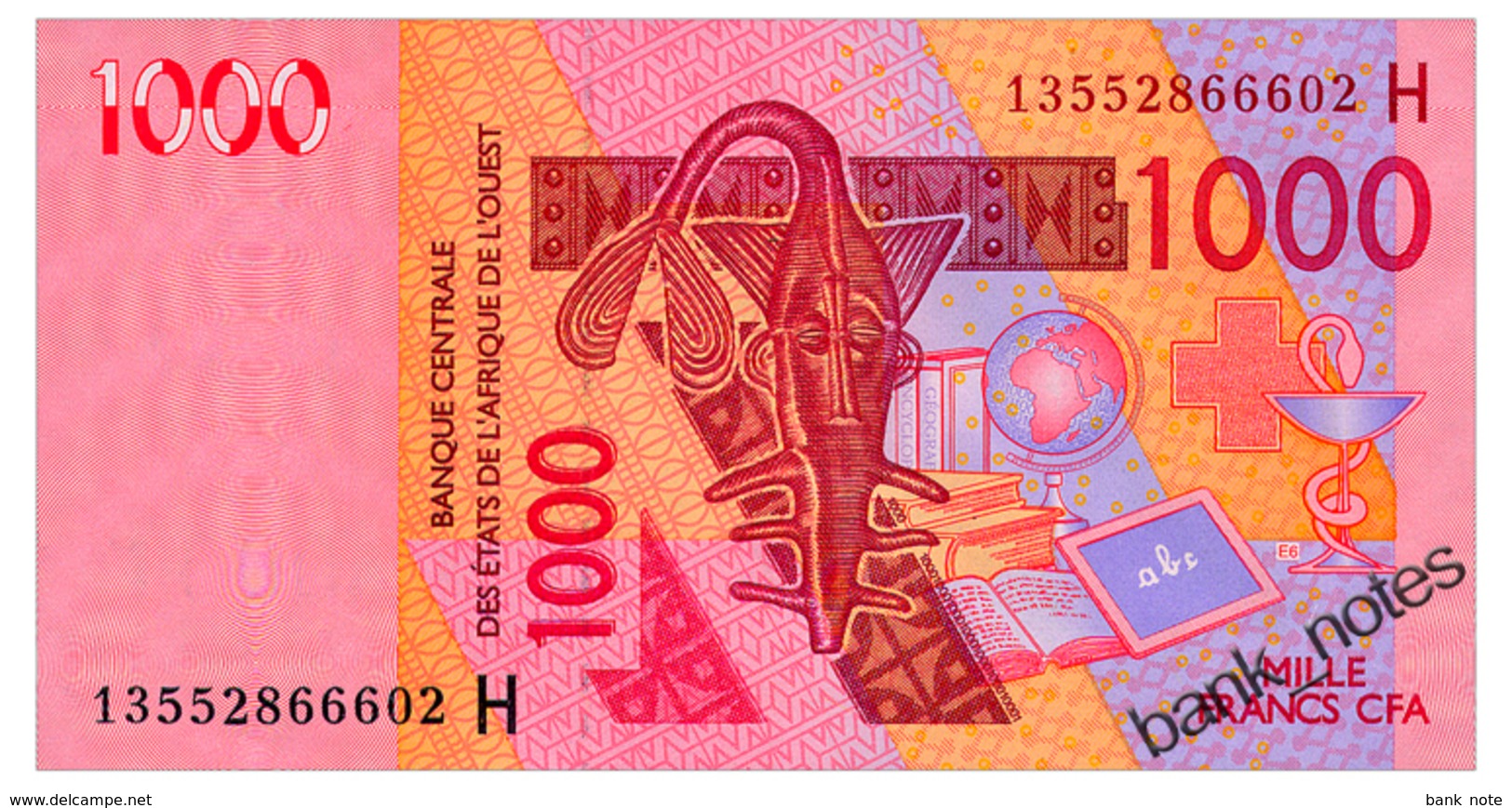 WEST AFRICAN STATES NIGER 1000 FRANCS 2003/13 Pick 615Hj Unc - West-Afrikaanse Staten