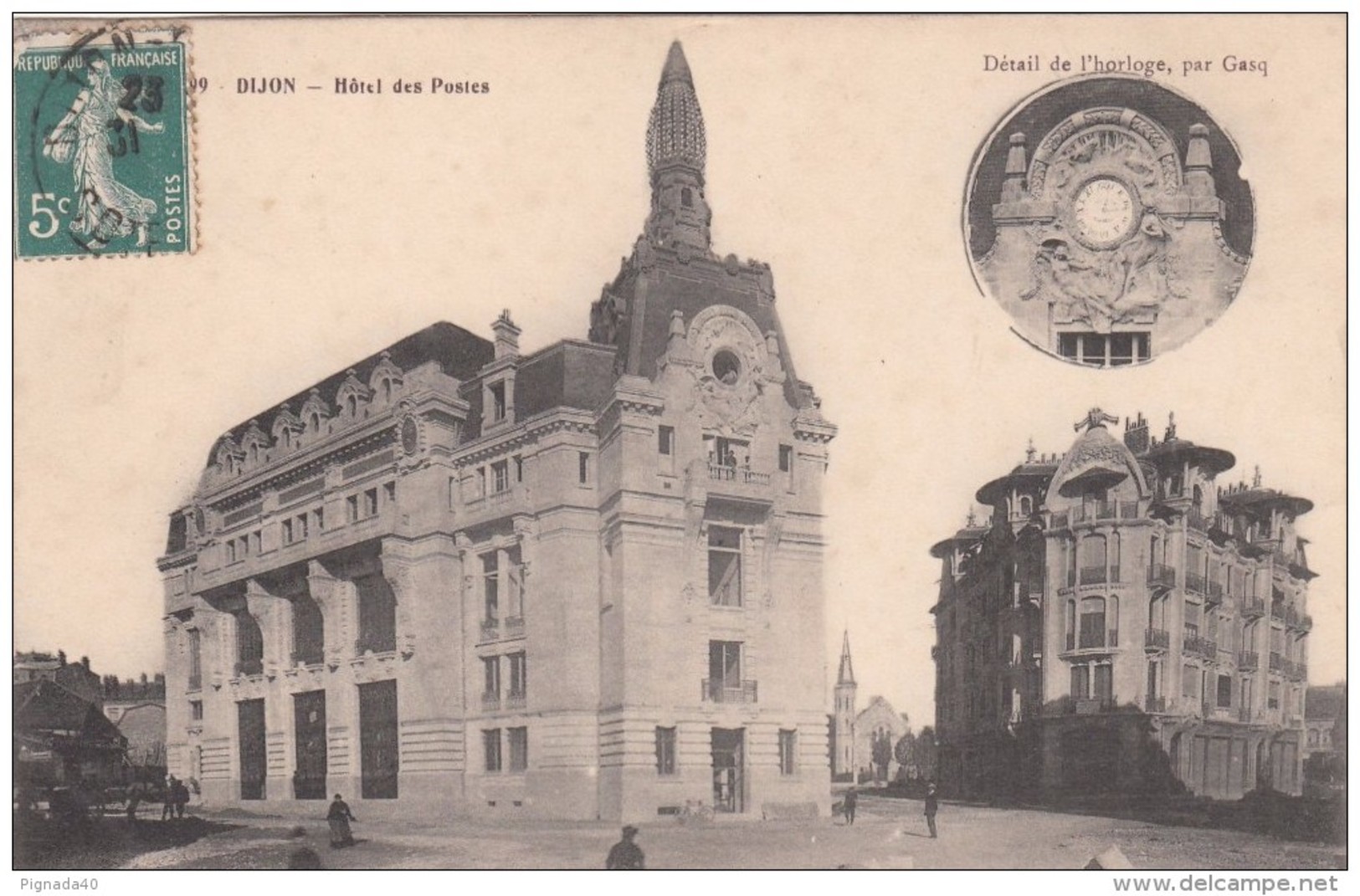 Cp , 21 , DIJON , Hôtel Des Postes - Dijon