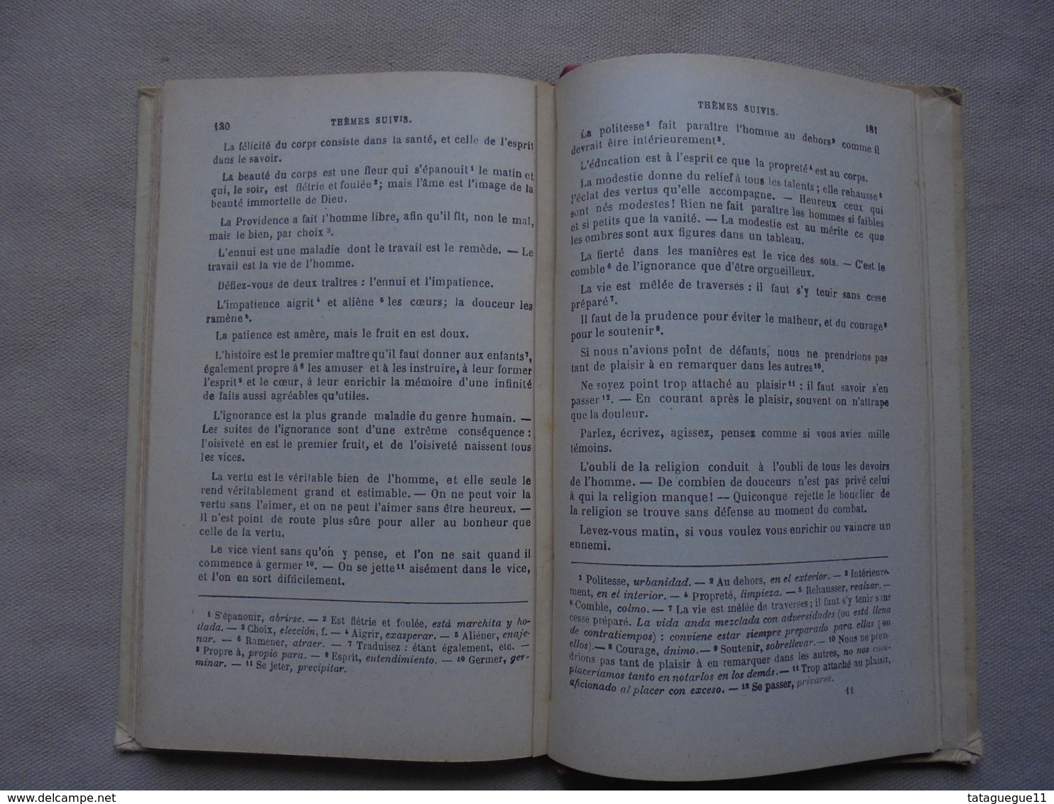 Ancien - Livre L'ESPAGNOL Enseigné par la pratique 1905