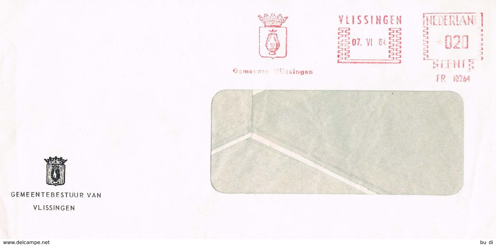 Niederlande Freistempel Gemeinde Vlissingen- Wappen, Stadt - Meterstamp, EMA - Machines à Affranchir (EMA)