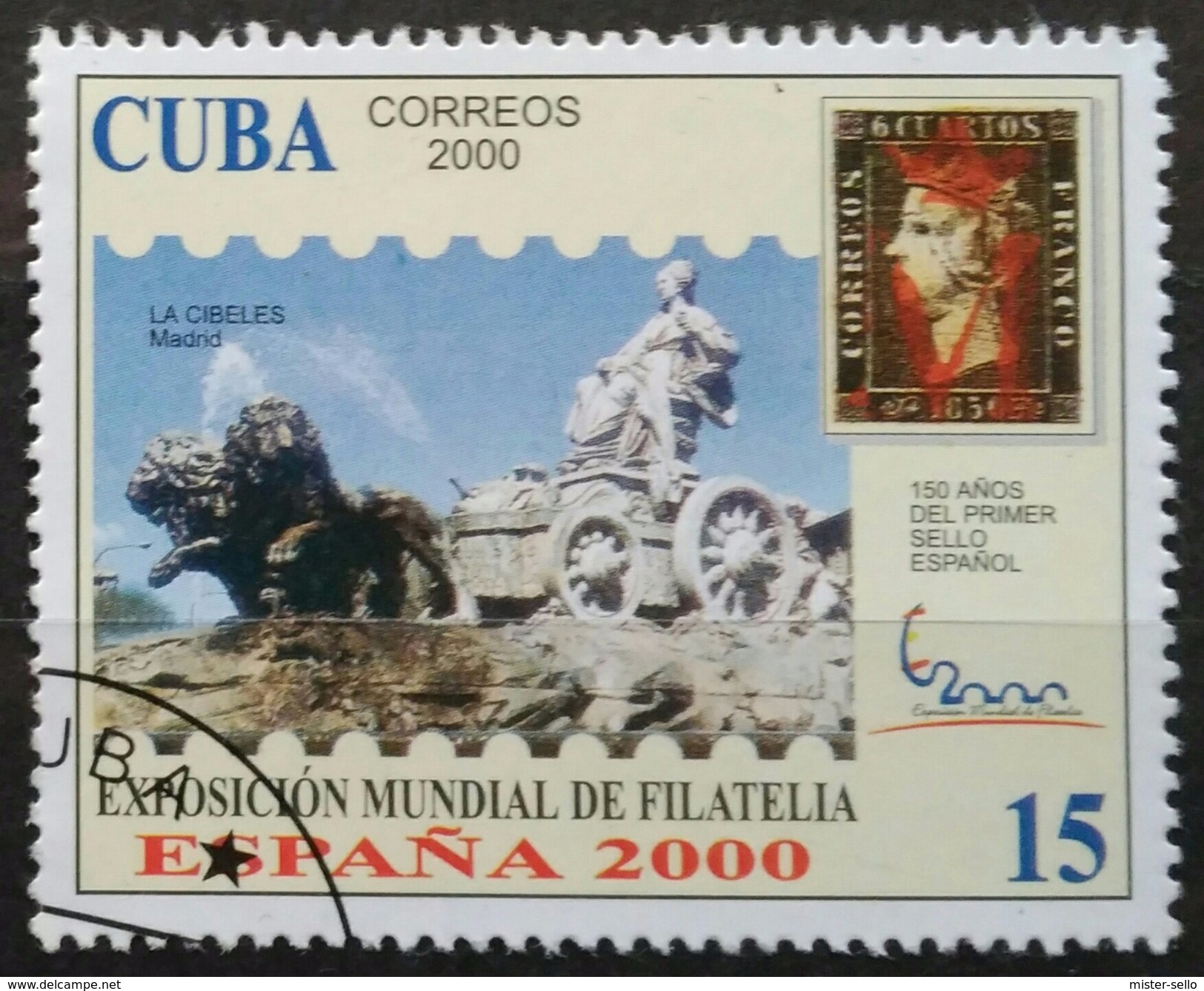 CU BA 2006 2000 World Stamp Exhibition "Espana 2000" - Madrid, Spain. USADO - USED. - Usados