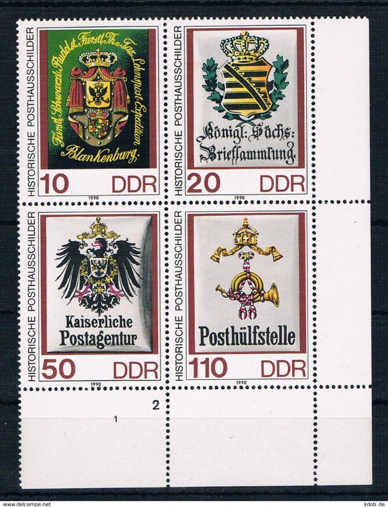 DDR Michel Nr. 3306 - 3309 Viererblock Postfrisch - Unused Stamps