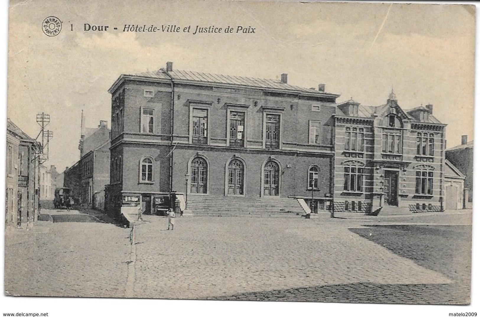 DOUR (7370) Hotel De Ville Et Justice De Paix - Dour