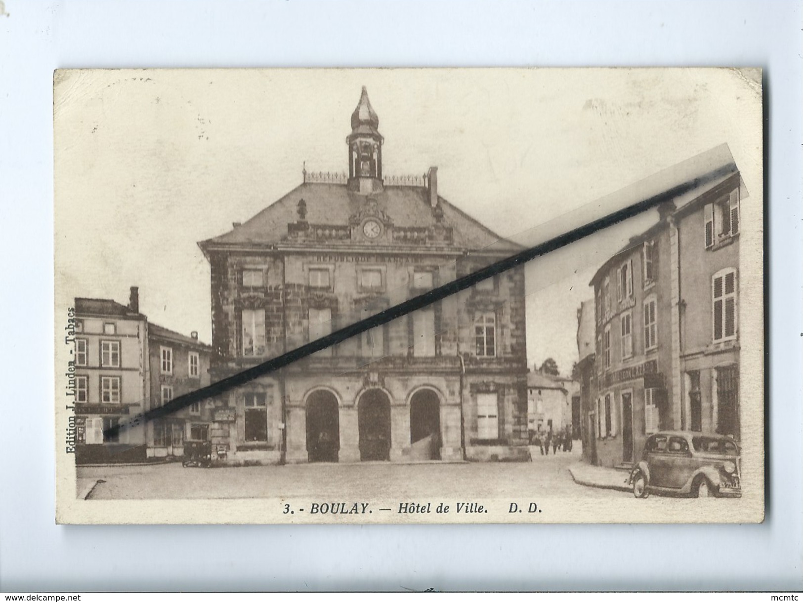 CPA   -  Boulay - Hôtel De Ville - Boulay Moselle