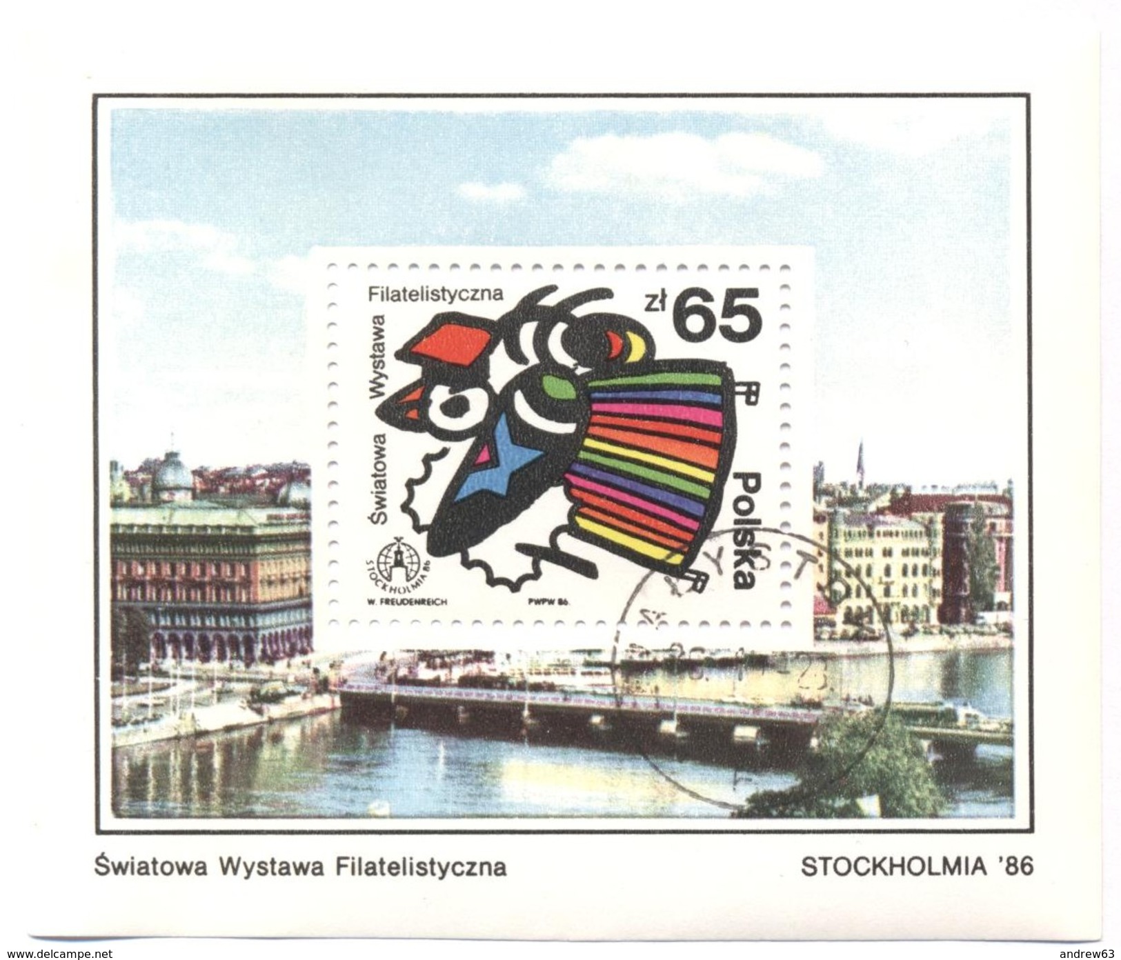 POLONIA - POLSKA - Poland - 1986 - STOCKHOLMIA ´86 - Block Used - Blocks & Sheetlets & Panes