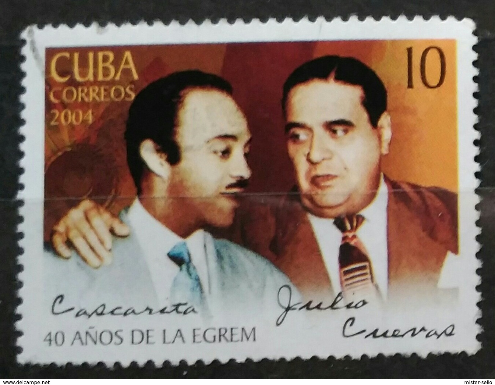 CU BA 2004 The 40th Anniversary Of The Egrem Record Company - Singers. USADO - USED. - Used Stamps