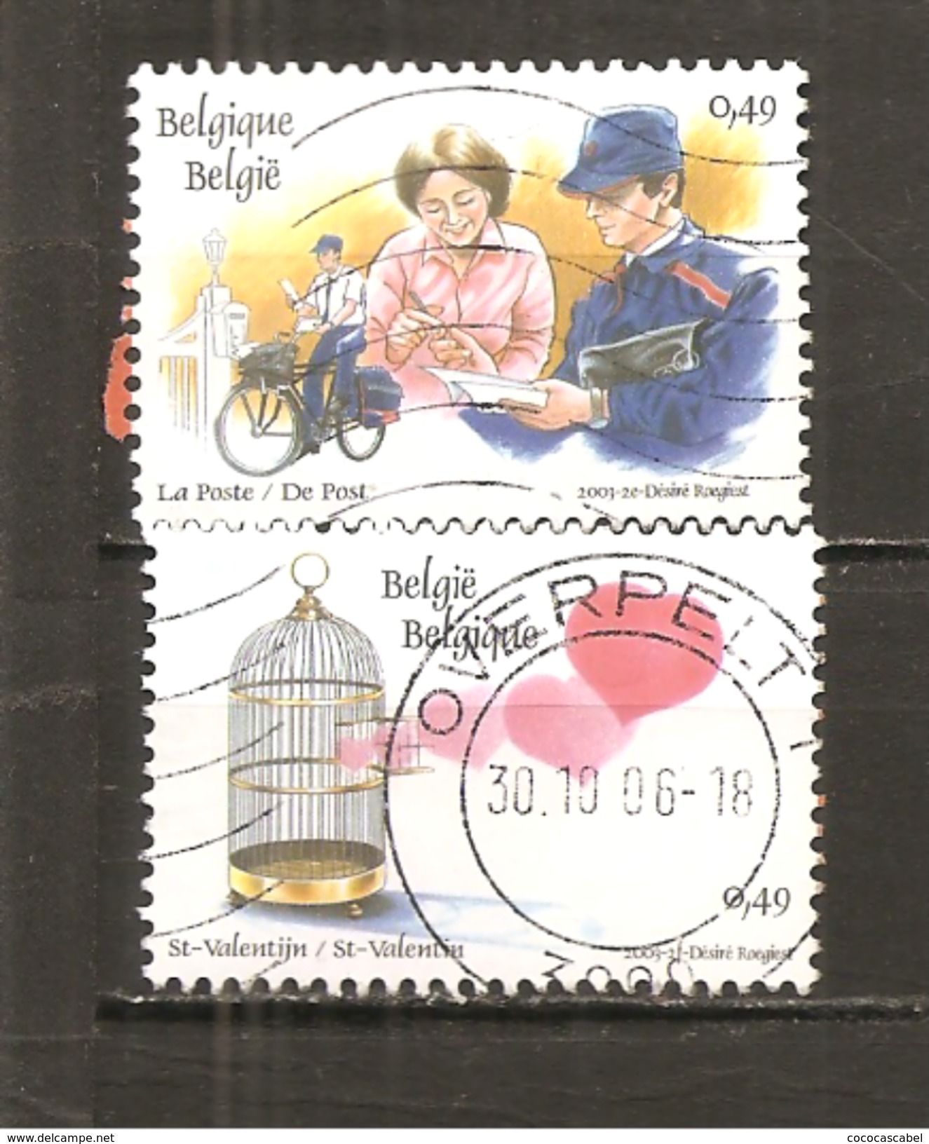 Bélgica - Belgium - Yvert  3144, 3146, 3148 (usado) (o) - Usados