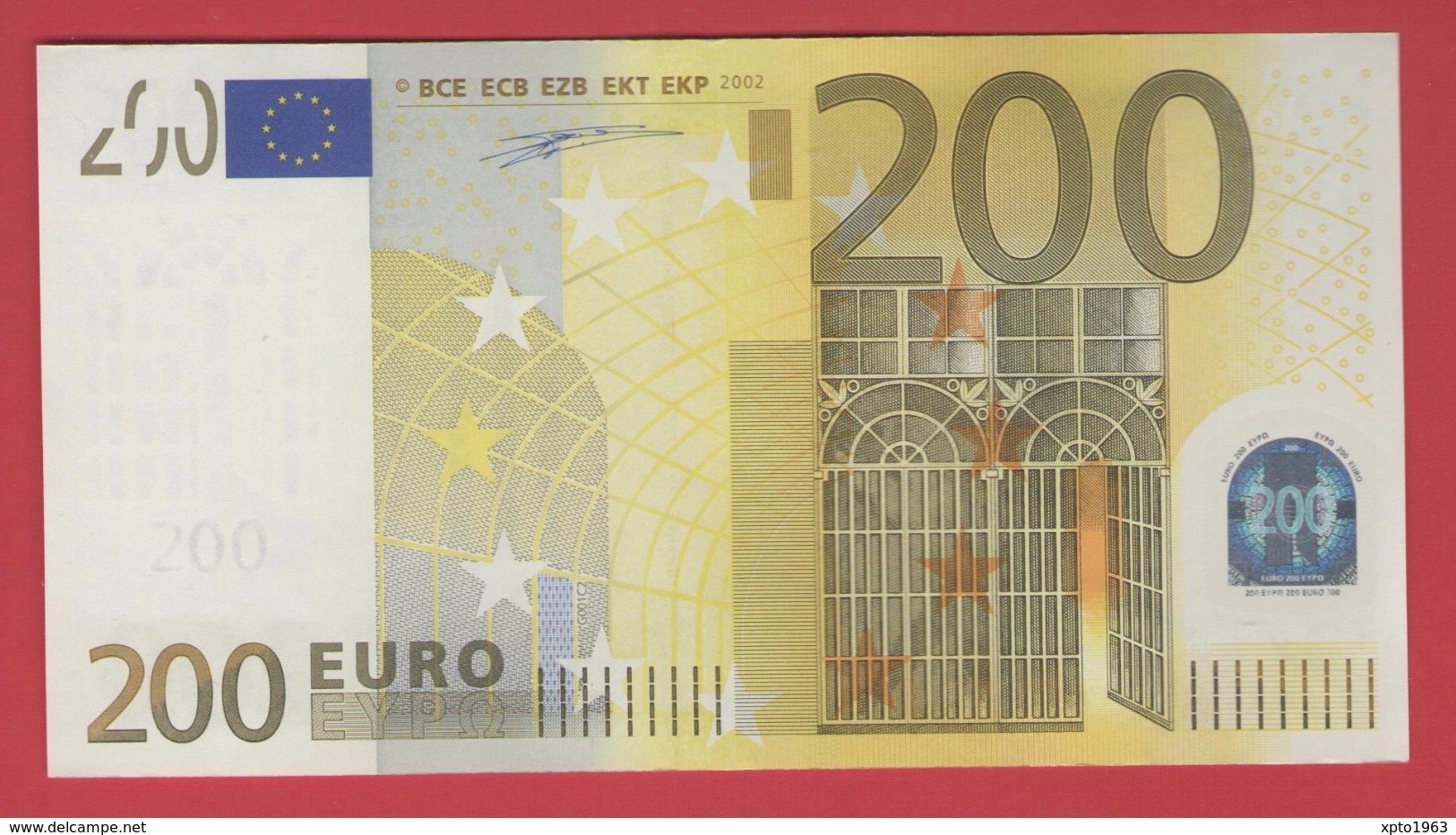 AUSTRIA 200 EURO G001 C2 - N00740641386 - G001C2 - UNC NEUF FDS - 200 Euro