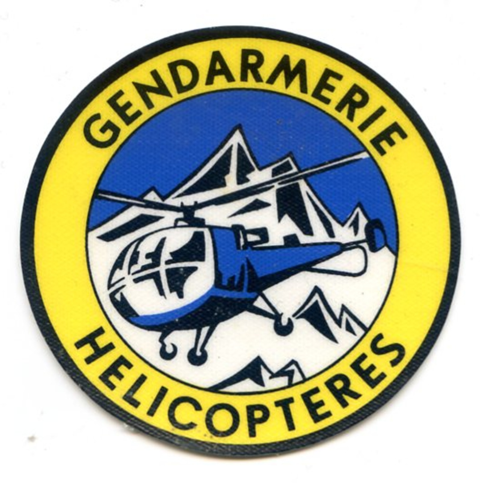 457 (02) - PATCH PLASTIFIE GENDARMERIE HELICOPTERES - Ecussons Tissu