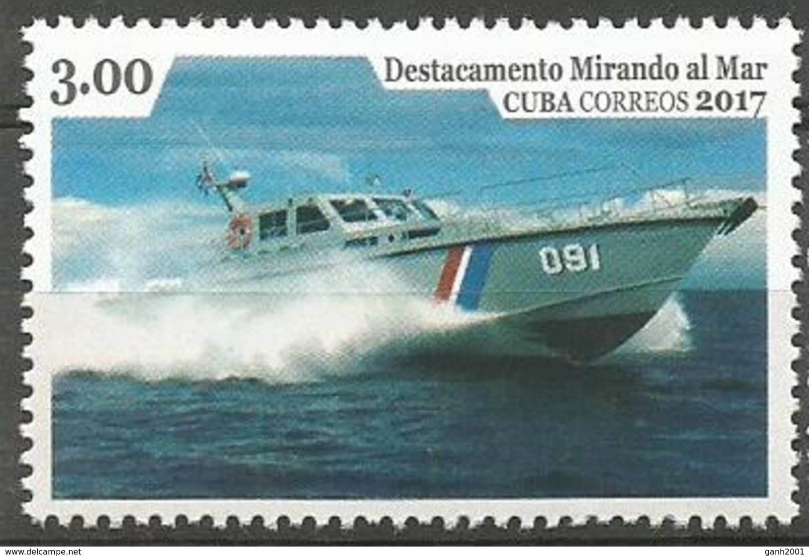 Cuba 2016 / Anti-drug Boat Ships MNH Barcos Anti-droga Bateaux Versand / Cu3501  C - Nuovi