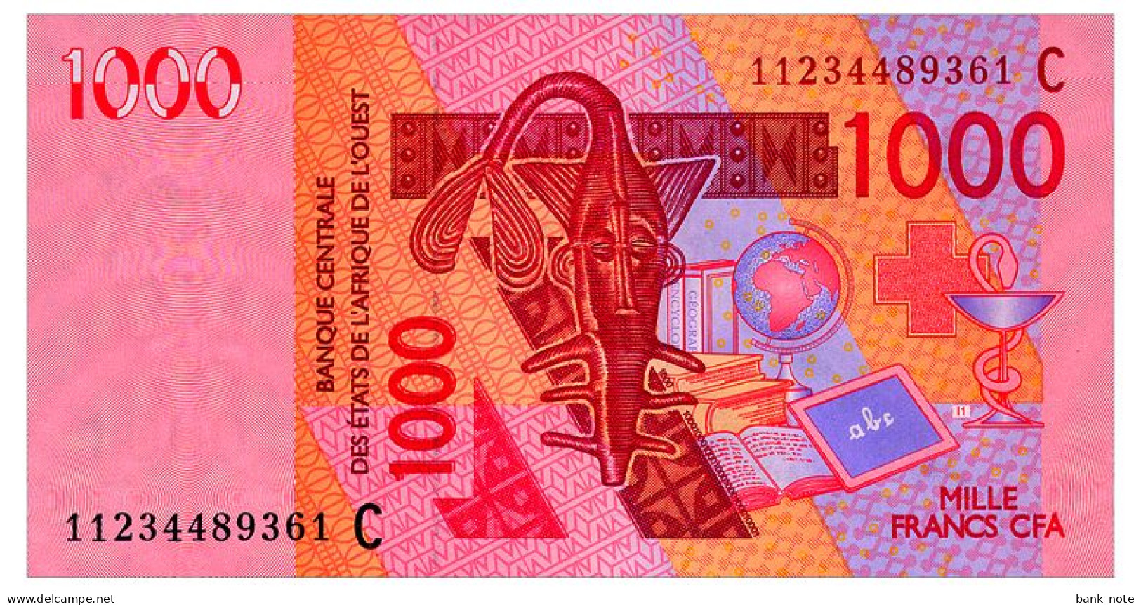 WEST AFRICAN STATES BURKINA FASO 1000 FRANCS 2003/11 Pick 315Cj Unc - West-Afrikaanse Staten