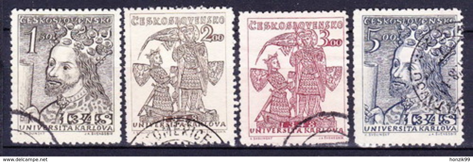 Tchécoslovaquie 1948 Mi 535-8 (Yv 467-70), Obliteré - Used Stamps