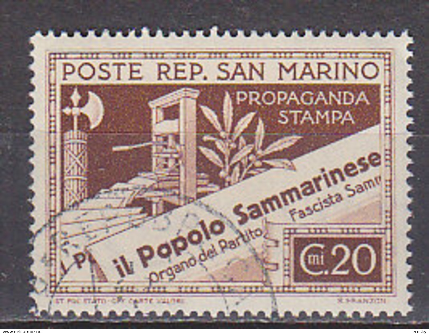 Y8260 - SAN MARINO Ss N°230 - SAINT-MARIN Yv N°226 - Usati