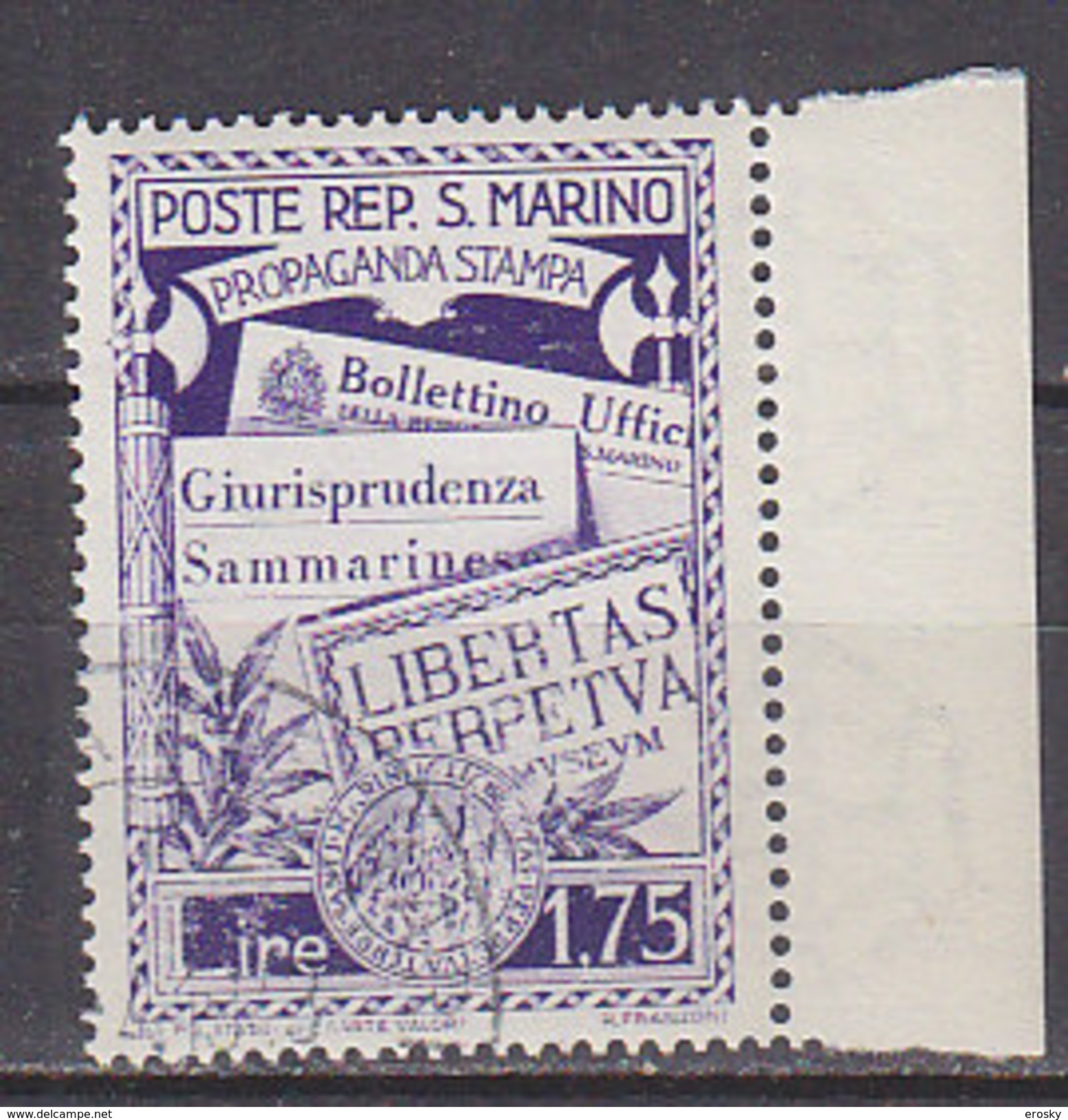 Y8264 - SAN MARINO Ss N°235 - SAINT-MARIN Yv N°231 - Usati