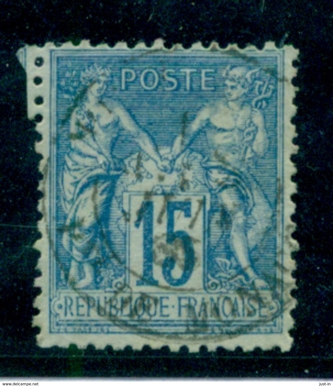 Sage    15c   Ob Pté Monaco T D 13  Maury Cote 100 &euro; Rare - Storia Postale