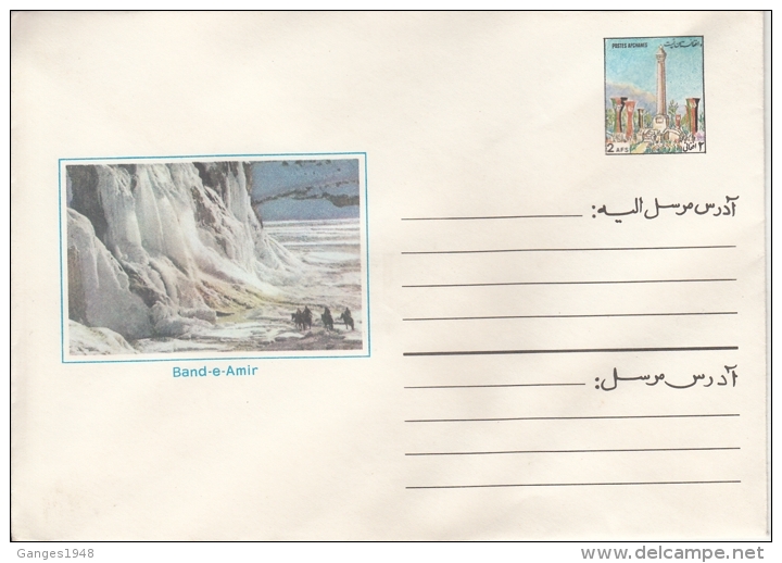 Afghanistan  2 AFS  Postal Stationary Envelope  BAND - E AMIR  Unused  #   94691 - Afghanistan