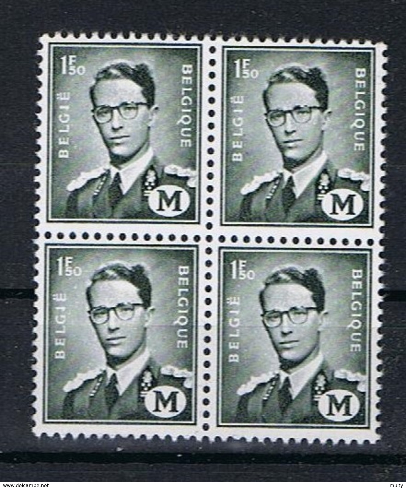 Belgie OCB M 1 (**) In Blok Van 4. - Timbres [M]