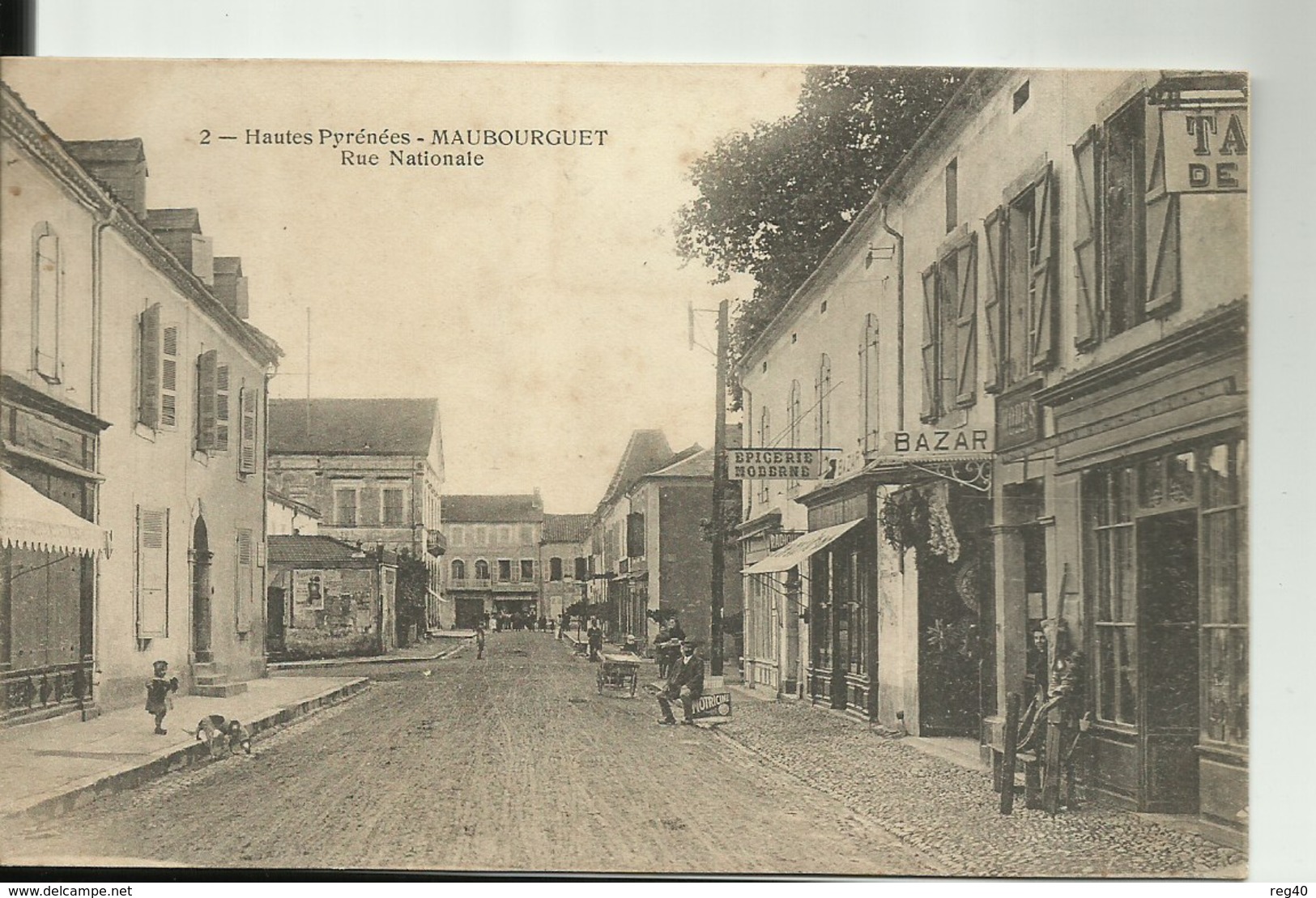 D65 ; MAUBOURGUET - Rue Nationale - Maubourguet