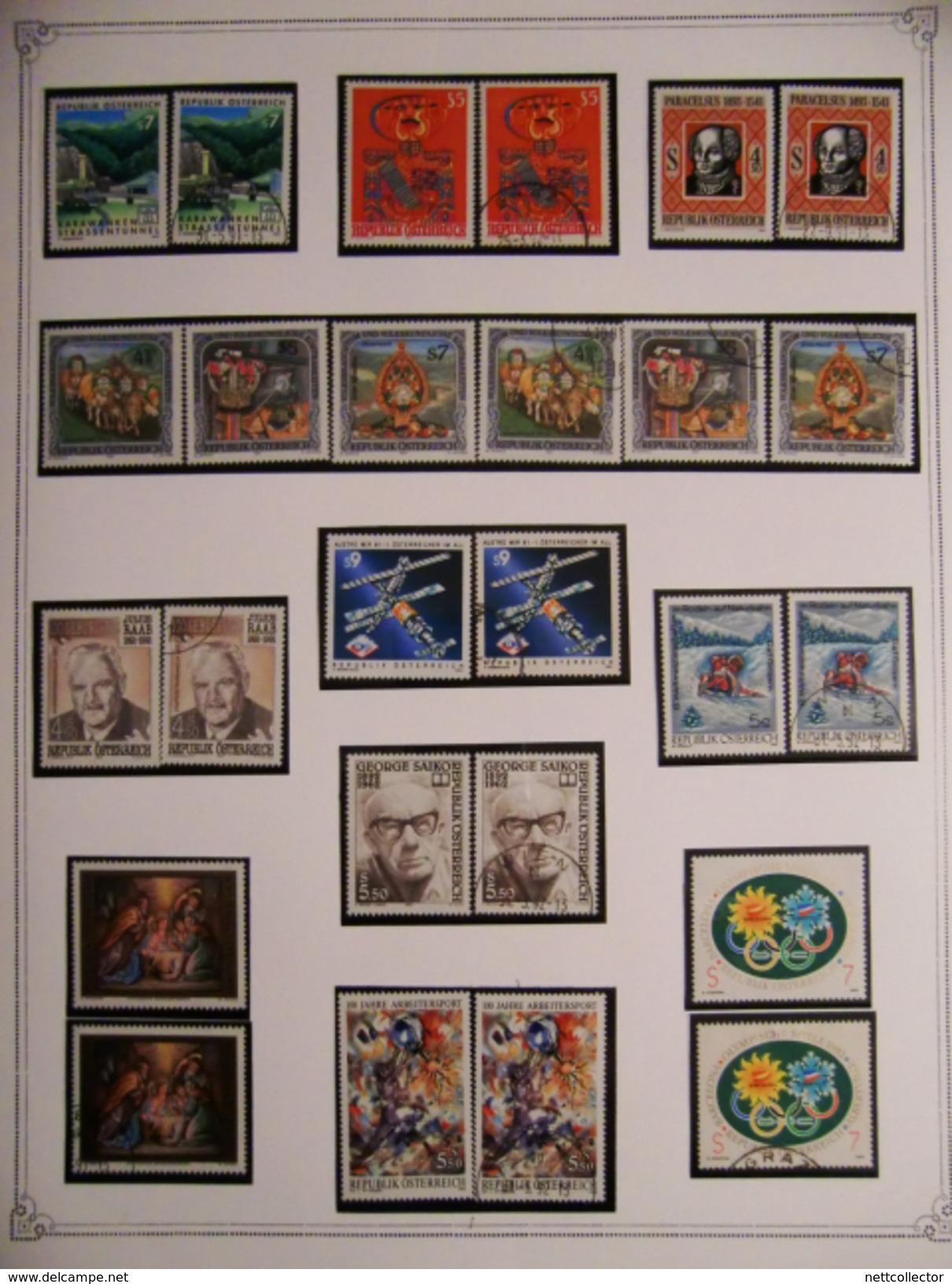 AUTRICHE RARE COLLECTION /1972 à 1994 NEUFS **/ */ OBLIT. MAJ. LUXE  COTE  IMPORTANTE /1ère PARTIE