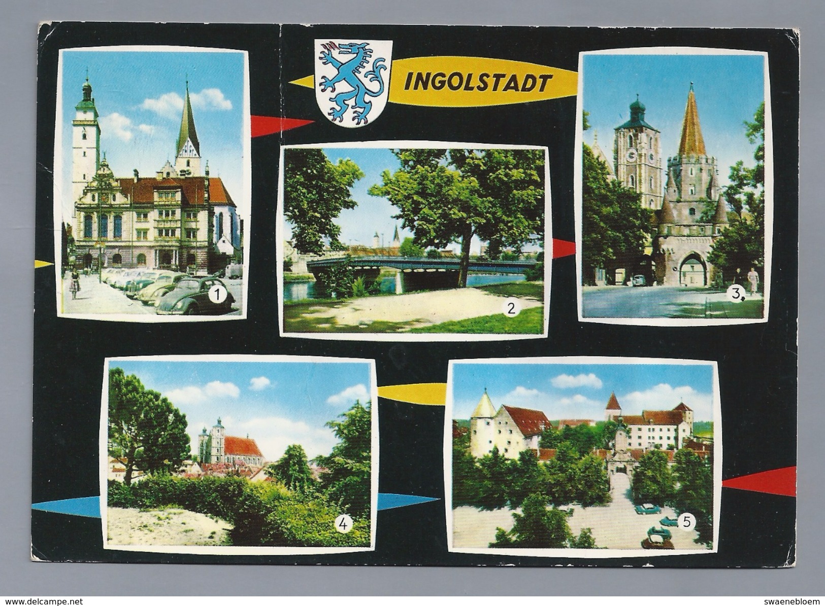 DE.- INGOLSTADT. Altes Rathaus. Donaubrucke. Kreuztor Mit Liebfrauenmunster. Schloss. 1983. 2 Scans - Ingolstadt