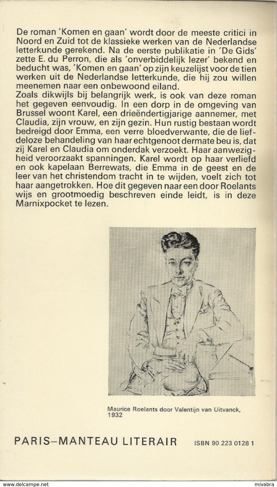 MAURICE ROELANTS  - KOMEN EN GAAN - MARNIX POCKET N° 22 - Literatuur