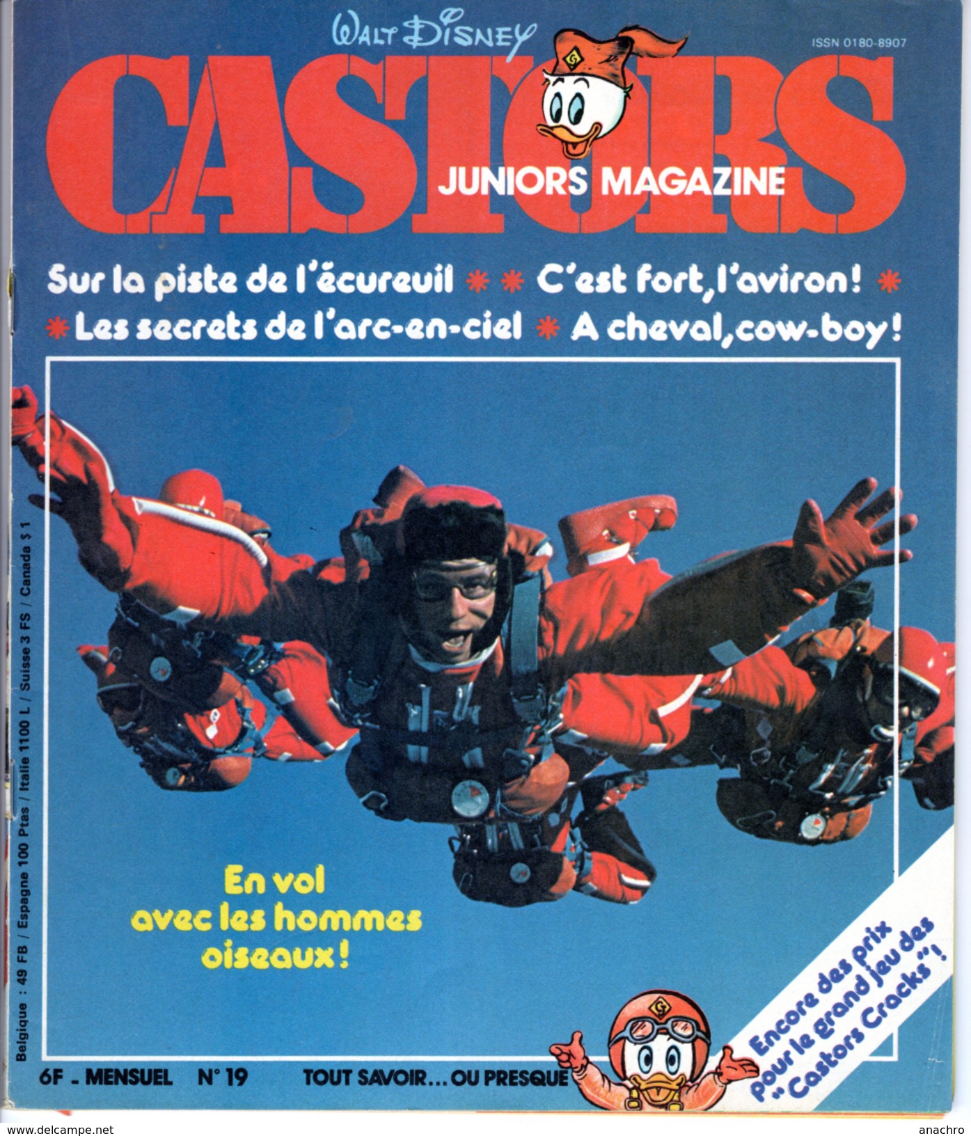 CASTORS JUNIORS N° 19 PARACHUTISTE ENGINS De TP AVIRON 1979 - Disney