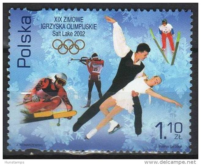 Poland 2002. Winter Olimpic Games, Salt Lake City Stamp MNH (**) - Ongebruikt