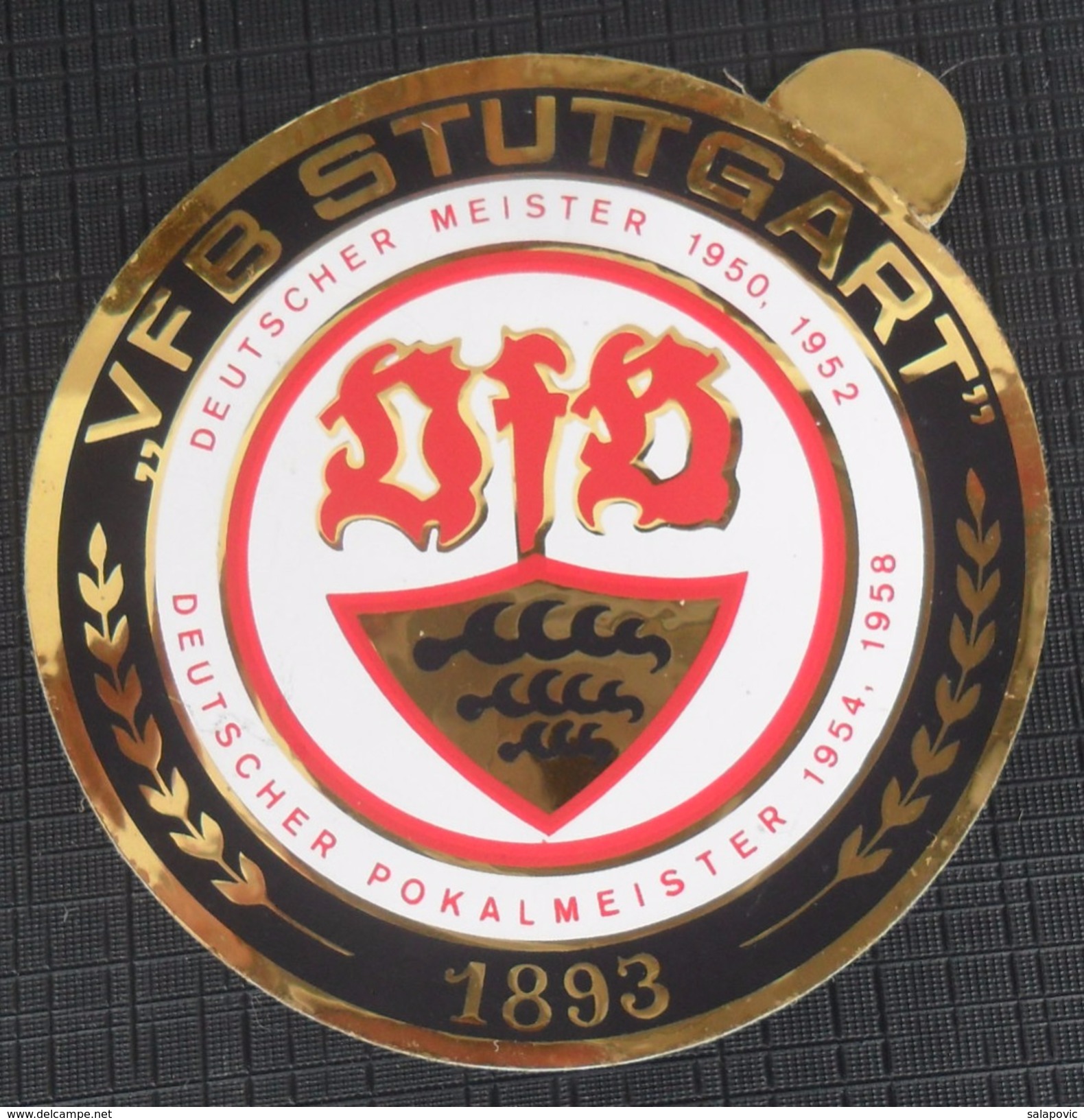 VfB Stuttgart GERMANY FOOTBALL CLUB CALCIO, OLD LABEL, STICKER, ETIQUETTE - Bekleidung, Souvenirs Und Sonstige