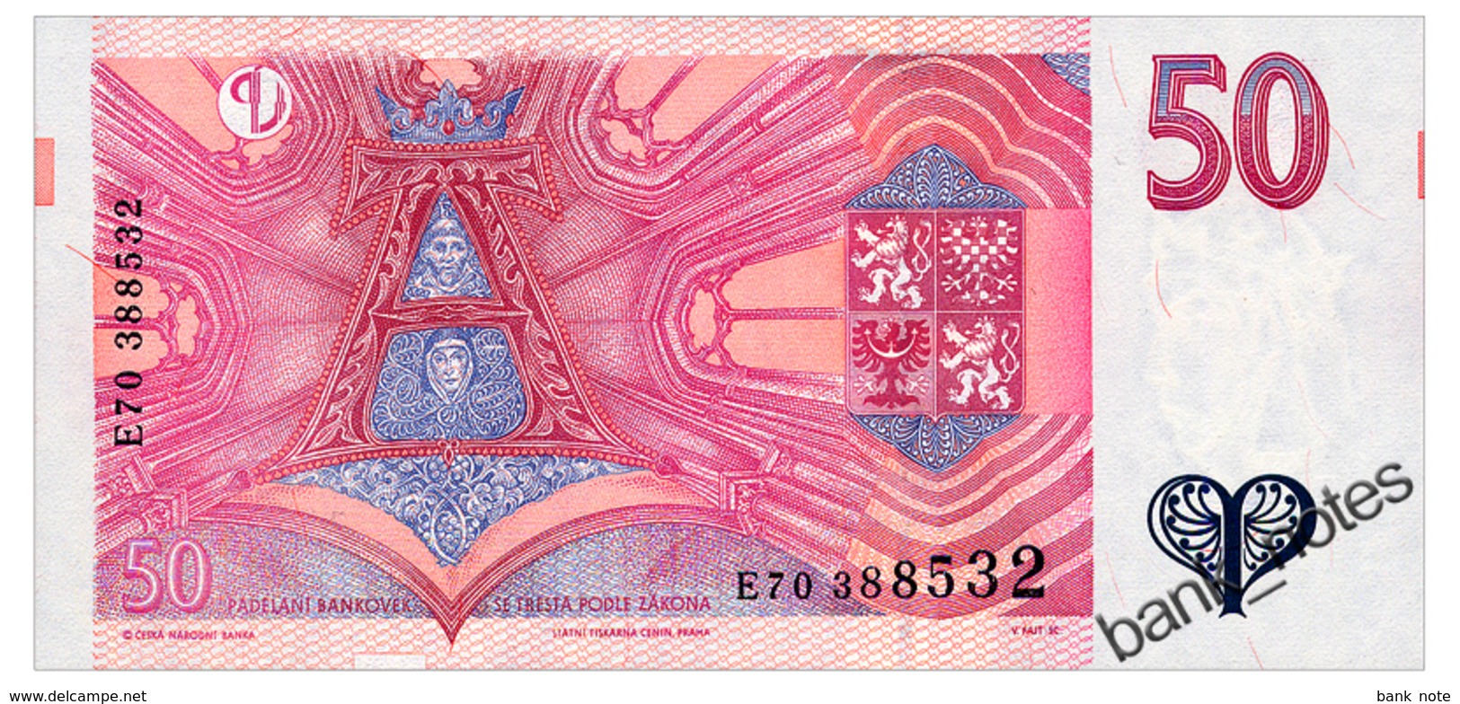 CZECH REPUBLIC 50 KORUN 1997 Pick 17 Unc - Czech Republic