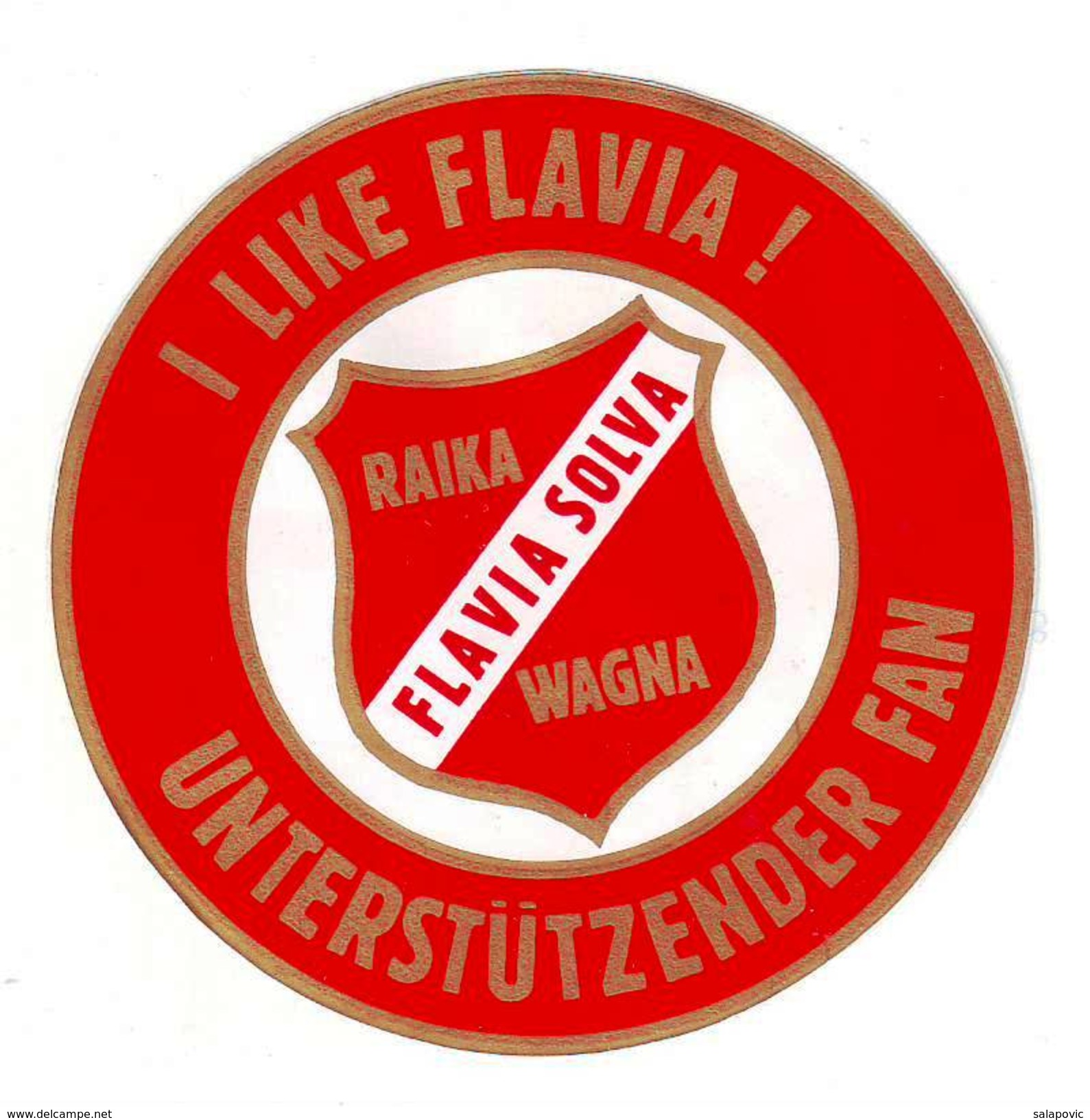 SVL Flavia Solva AUSTRIA  FOOTBALL CLUB CALCIO, OLD LABEL, STICKER, ETIQUETTE - Habillement, Souvenirs & Autres